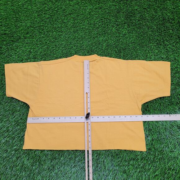 Vintage 80s Neelys-Bend Crop-Top Shirt Womens Large 21x17 Yellow - Picture 6 of 12